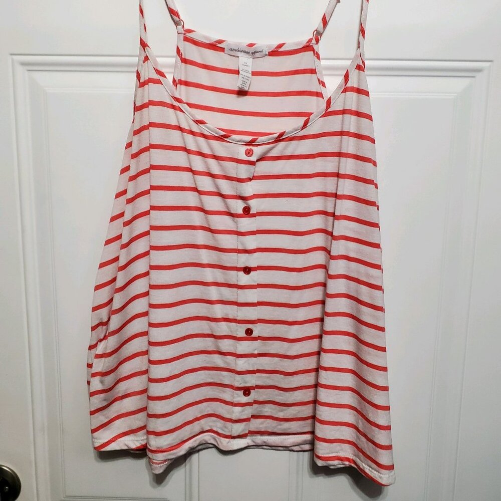 Ambiance Apparel Striped Tank Top size 3X